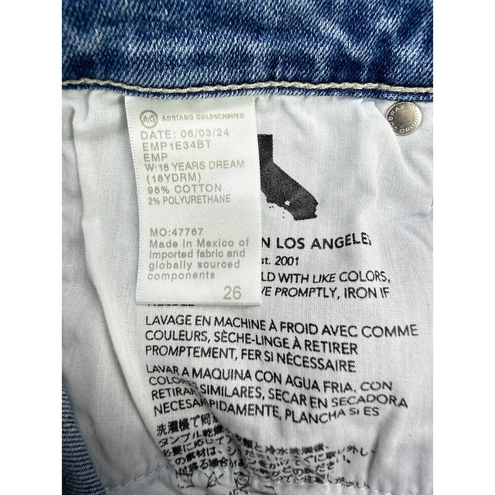 AG Adriano Goldschmied Angel Low Rise Boot Cut Jean Size 26 In 18 Years Dream - Picture 4 of 7
